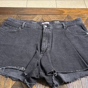 DL1961 Zoie Short Relaxed Vintage Denim Cutoff Shorts Size 34 Nightshade